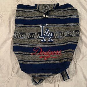 Dodgers poncho backpack